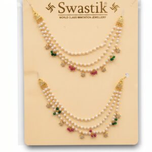 Designer Multi-Layer Pearl Necklace Set for Women